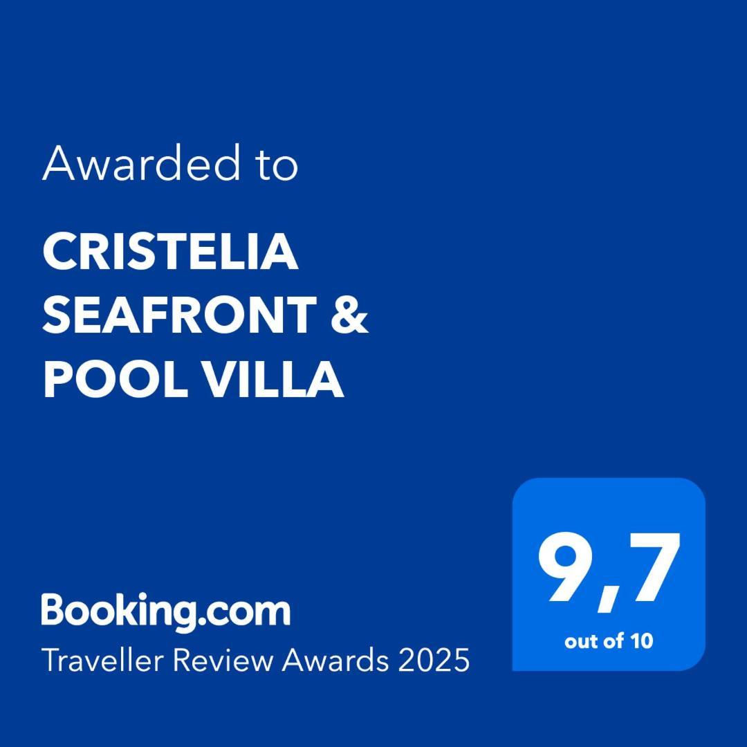 Cristelia Seafront & Pool Villa Lakhania Bagian luar foto